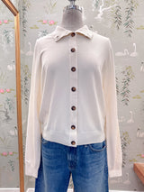 Maude Button Cardigan - Ivory