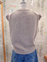 Collins Button Vest - Oatmeal