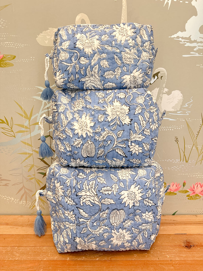 Maison de Frédéric Cosmetic Bag Set- Blue