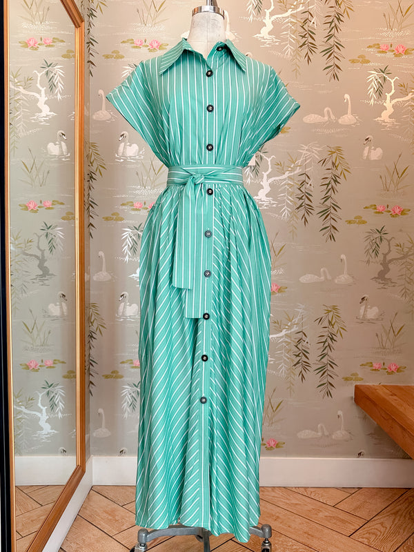 Kelly Green Stripe Dress