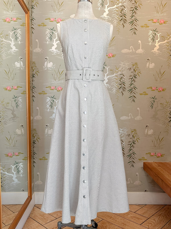 Valerie Striped Midi Dress