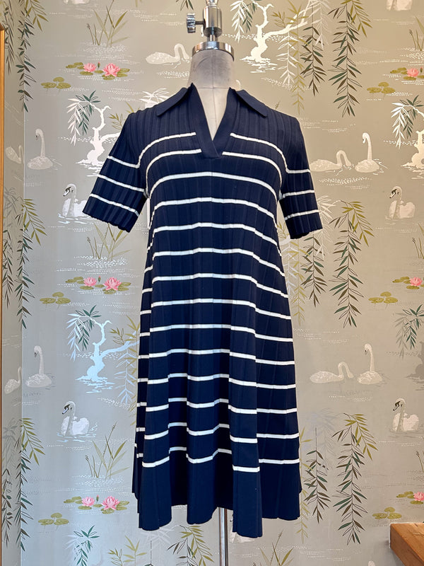 Ace Knit Dress- Navy
