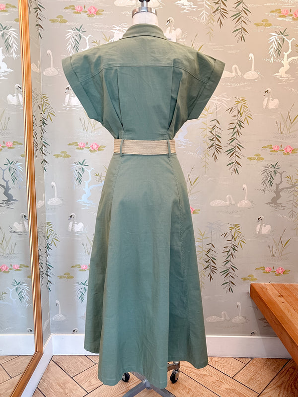 Naomi Belted Midi Dress