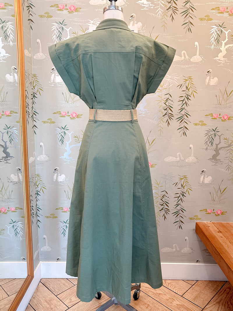 Naomi Belted Midi Dress