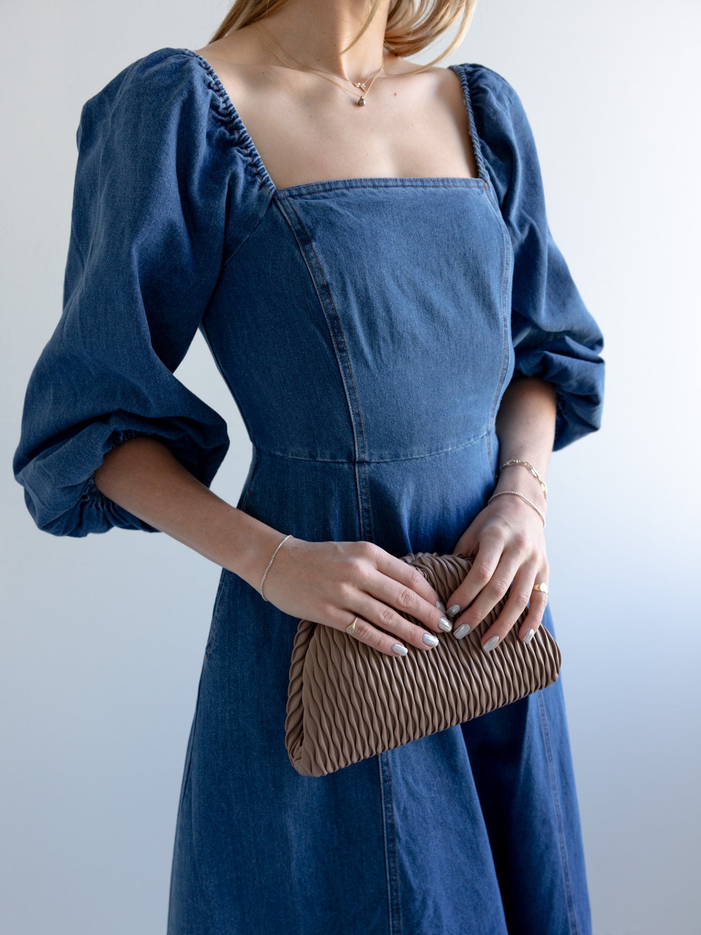 pois ポワ 新品 curve denim 34 ノベルティ付き Vanessa Denim Midi Dress – Koo De Ker