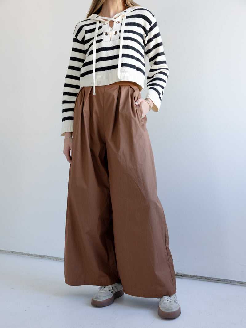 Eliza Lace-Up Sweater