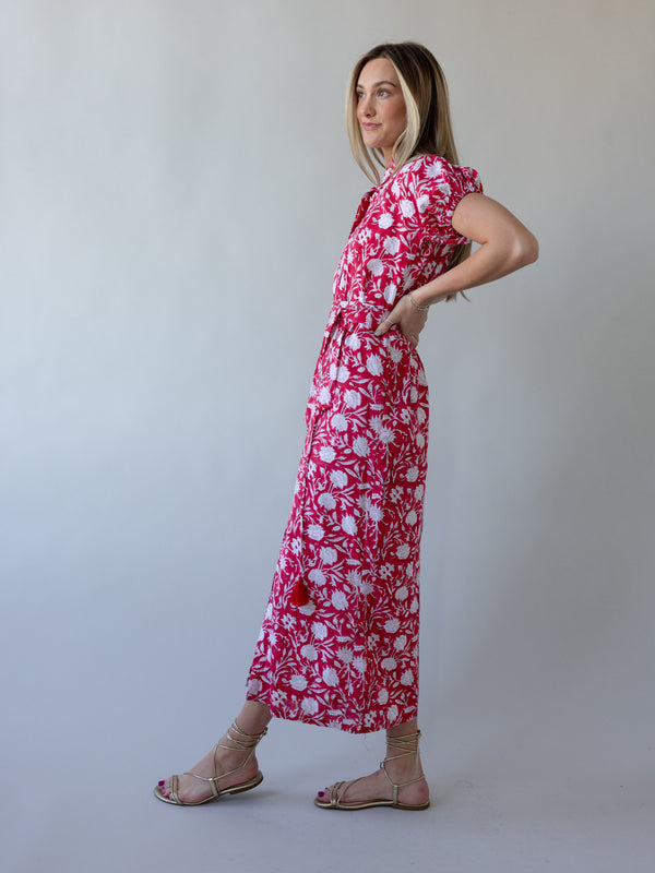 Maison De Frederic Red Maxi Dress