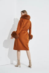 Pissenlit Cashmere Coat - Maple