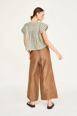 Mirth Merida Cutout Top in Safari Stripe