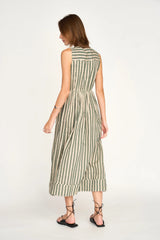 Mirth Cerritos Dress in Safari Stripe