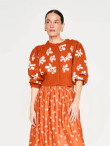 Mirth Valmorel Knit Cardigan in Burnt Iris