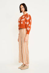 Mirth Valmorel Knit Cardigan in Burnt Iris