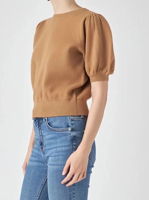 Andrea Knit Top in Taupe