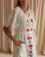 Lucy Embroidered Midi Dress