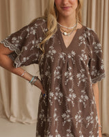 Nikita Embroidered Shift Dress