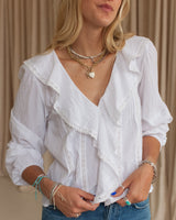 Gigi Cotton Blouse- White