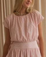Gabbie Dot Cropped Top - Pink