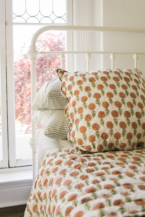 Maison de Frédéric Euro Sham- Apricot