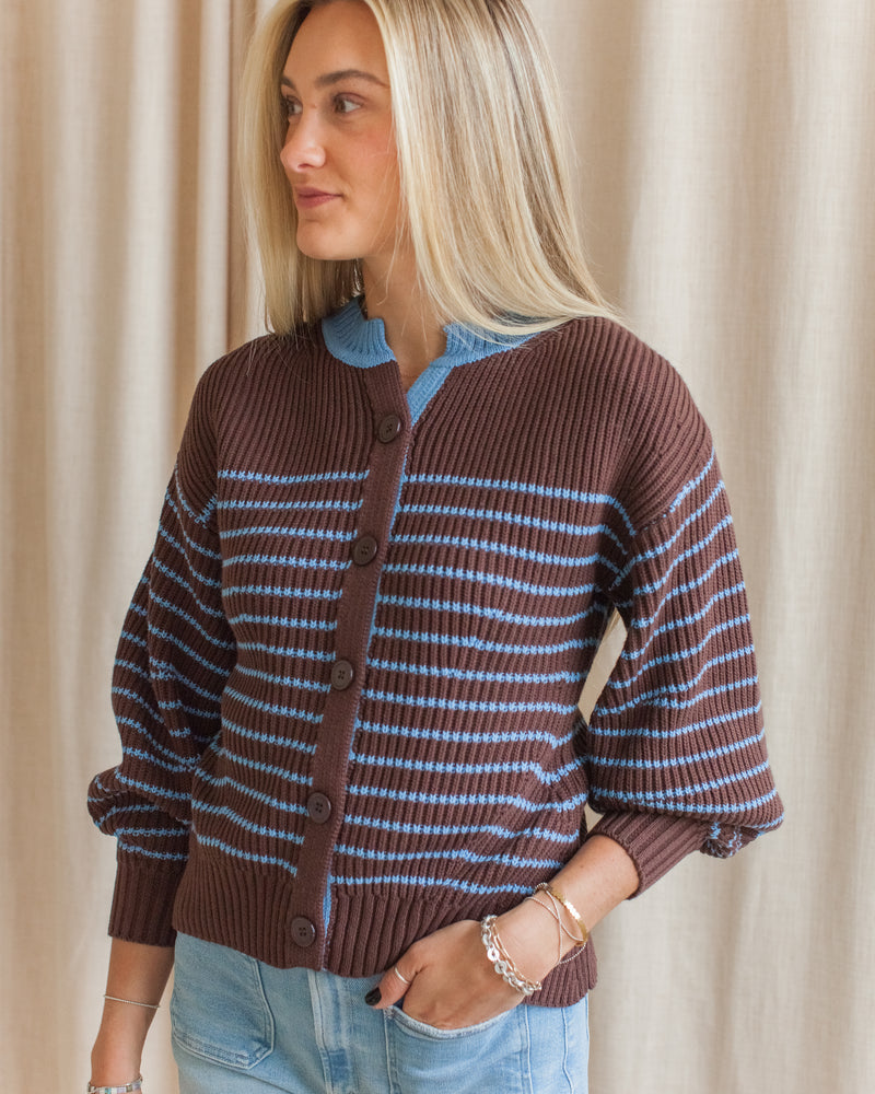 Addison Striped Cardigan