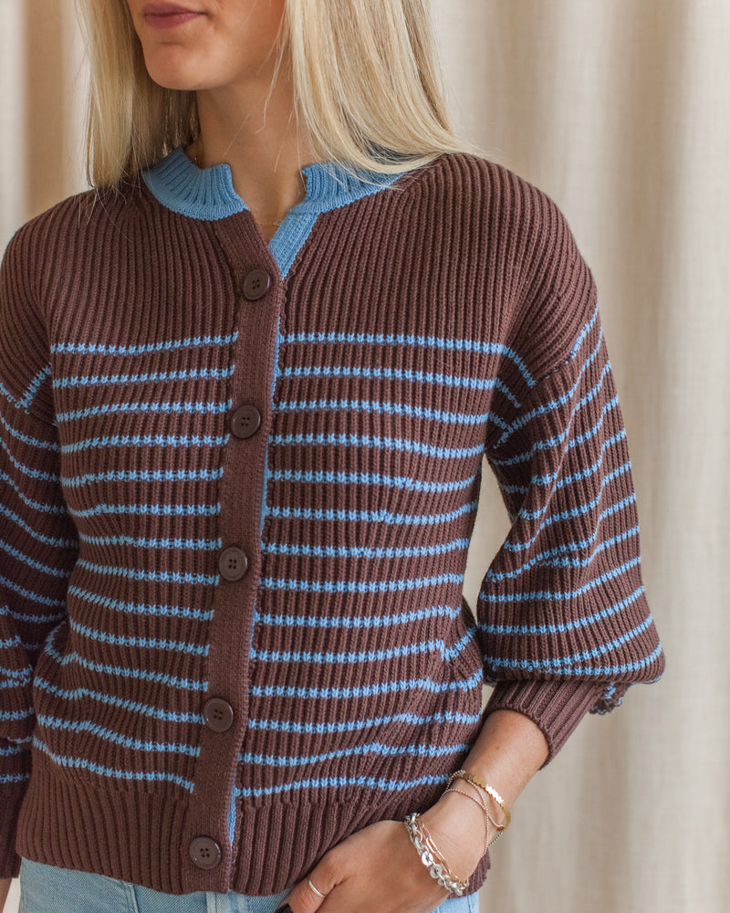 Addison Striped Cardigan
