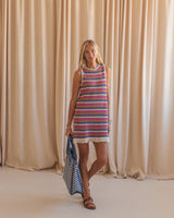Del Mar Crocheted Mini Dress