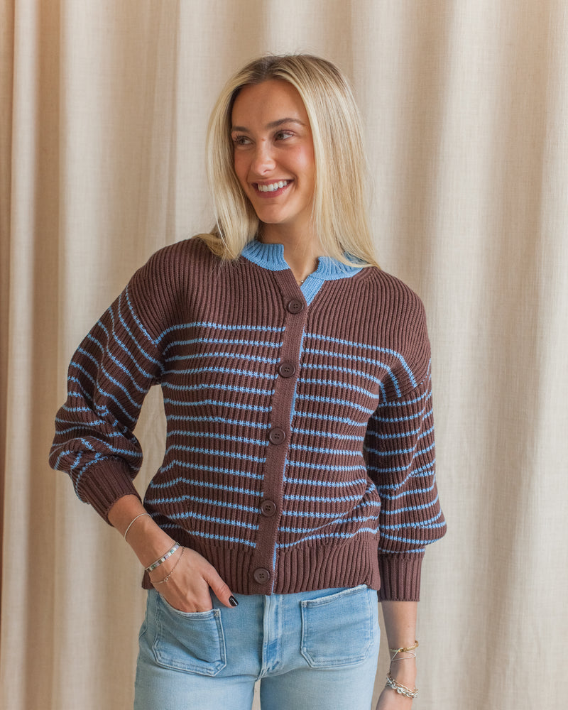 Addison Striped Cardigan