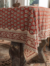 Maison de Frédéric Tablecloth- Scarlet