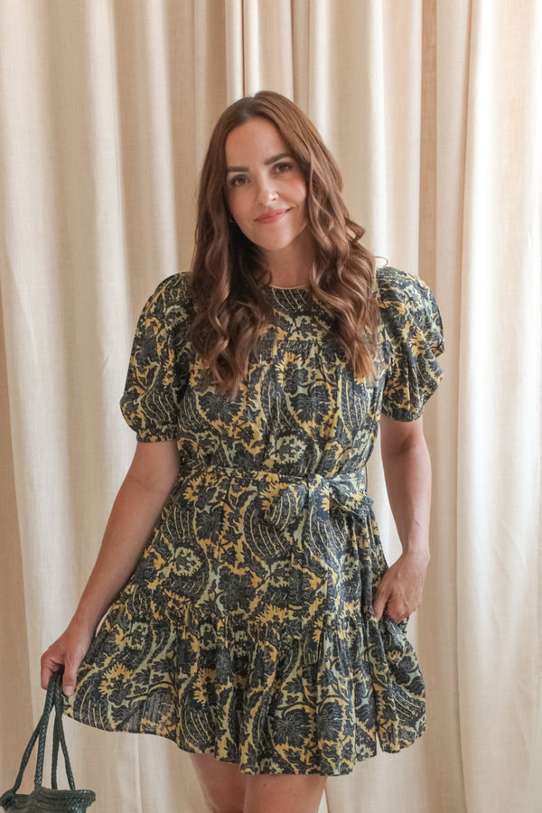 Ulla Johnson Rosalie Short Sleeve Mini Dress - Luna