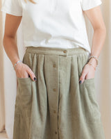 Meredith Corduroy Midi Skirt