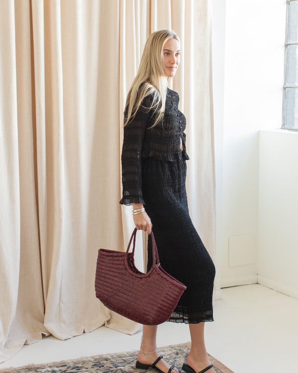 Kennedy Smocked Skirt - Black