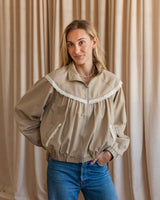 Madeline Lace Bomber Jacket