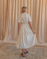 Striped Woven Shirtdress