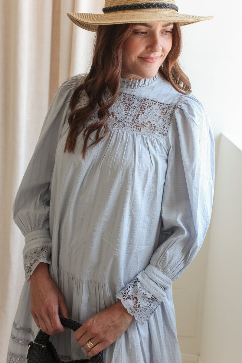 colette lace long sleeve mini dress Ulla Johnson Colette Long Sleeve Mini Dress Koo De Ker