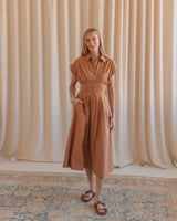 Beatrice Cocoa Dress