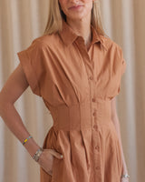 Beatrice Cocoa Dress
