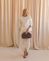 Zoe Peasant Blouse - Ivory