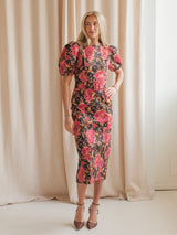 Isabella Floral Midi Dress