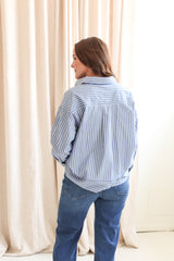 Stella Stripe Button-up Blouse