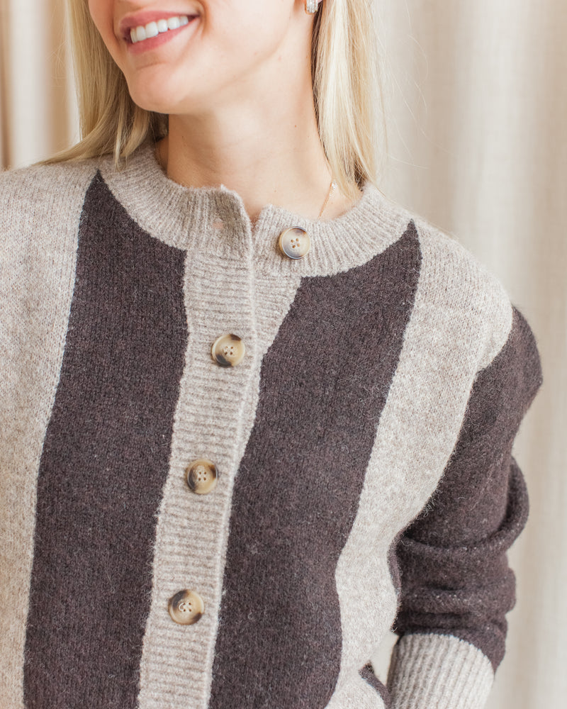 Harper Striped Cardigan