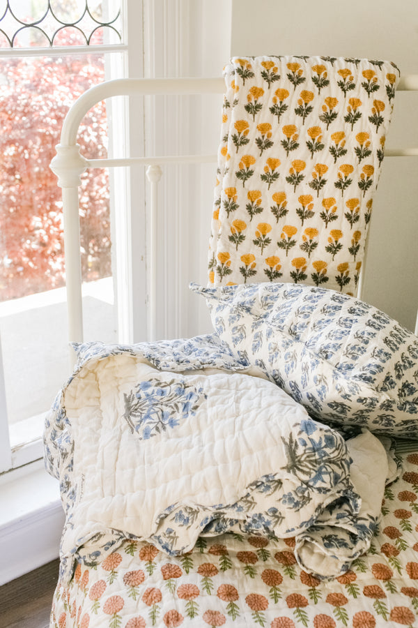 Maison de Frédéric Euro Sham- Bluebell