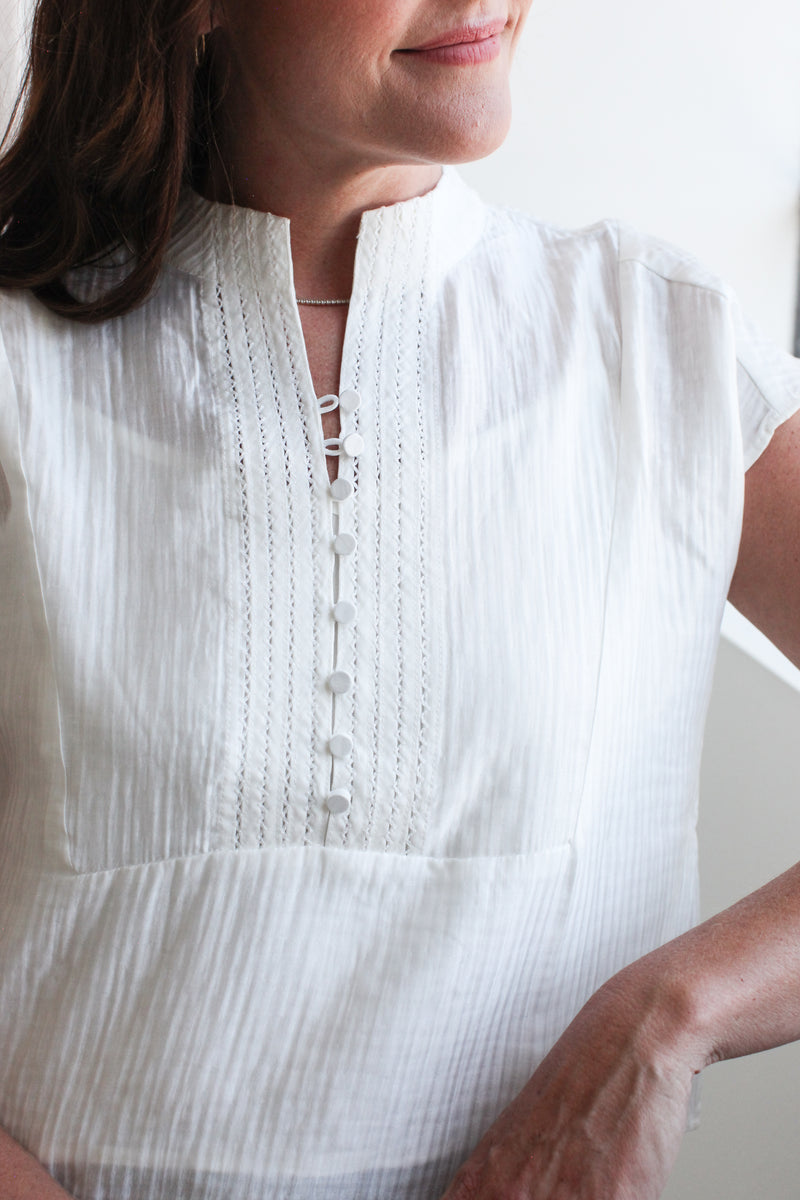Beth Button Top