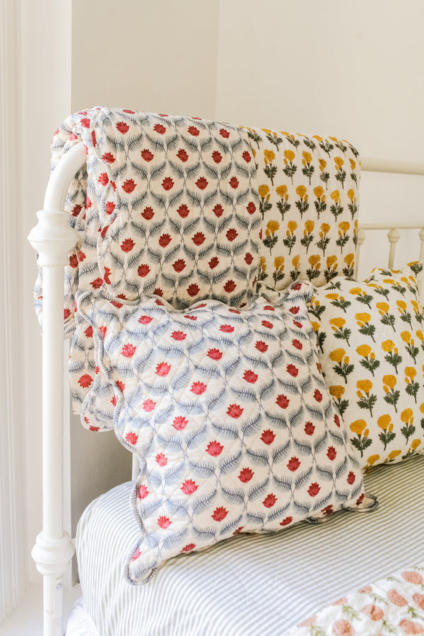 Maison de Frédéric Euro Sham- Poppy