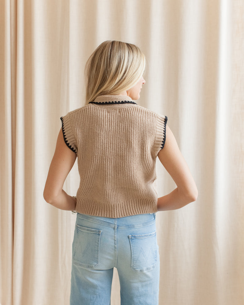 Sailor Sleeveless Knit - Taupe