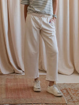 French Terry Pant - Beige