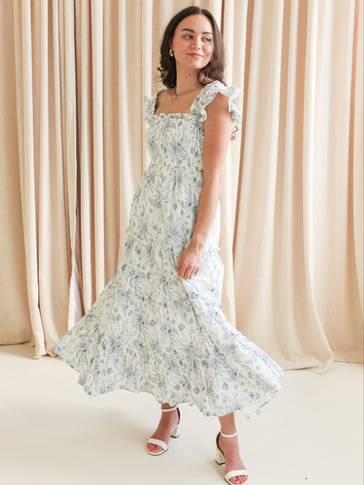 Josie Tiered Midi Dress – Koo De Ker