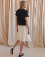 Asymmetric Stripe Skirt