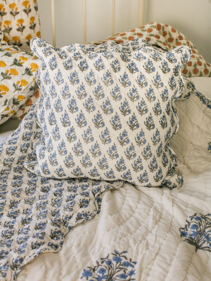 Maison de Frédéric Euro Sham- Bluebell