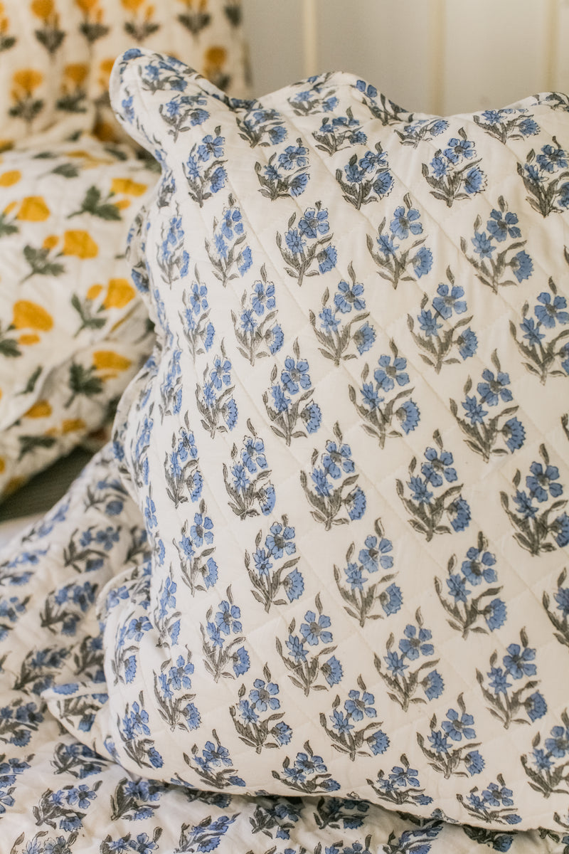 Maison de Frédéric Euro Sham- Bluebell