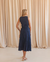 Parker Shirred Midi Skirt