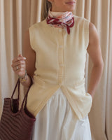 Melody Knit Vest- Butter Yellow